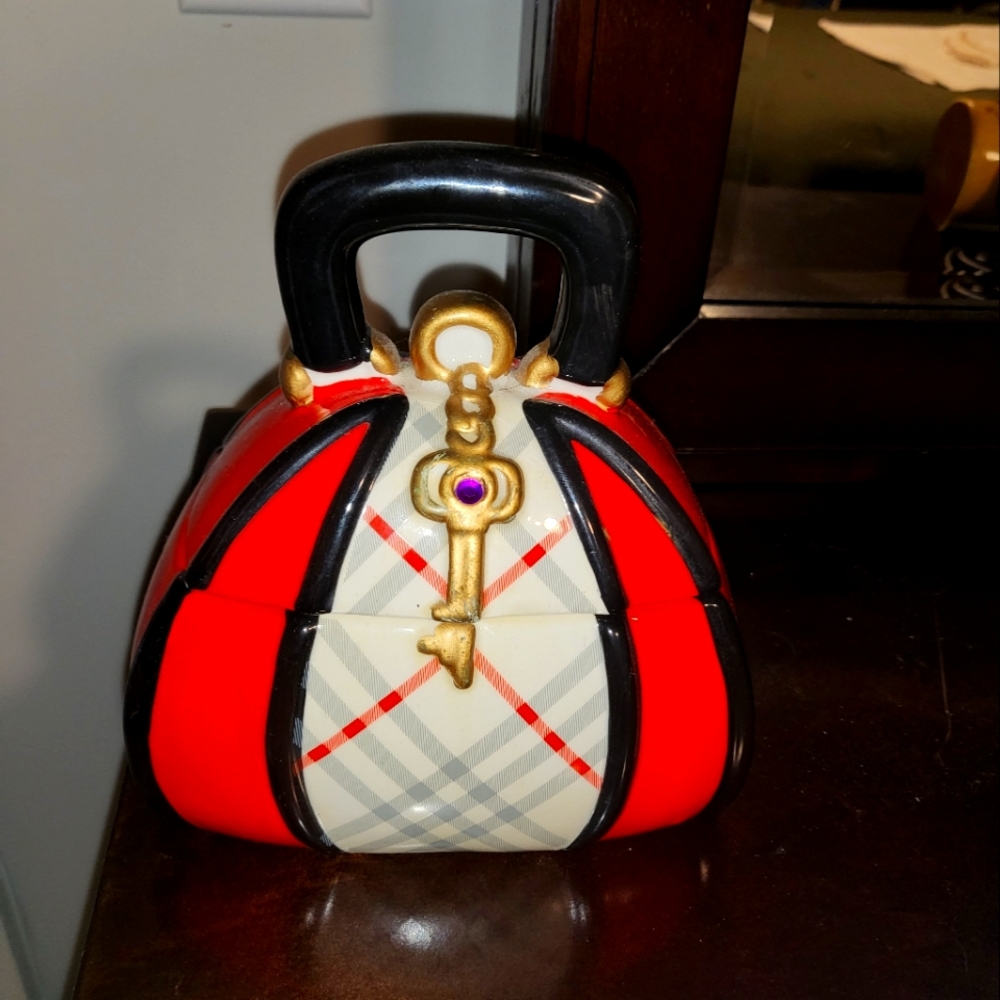 Glass Purse Jewelry Box
